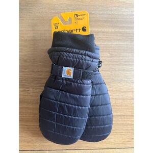 Carhartt Waterproof Insulated Quilted Knit Cuff Mitten GL0625W Black Size M
